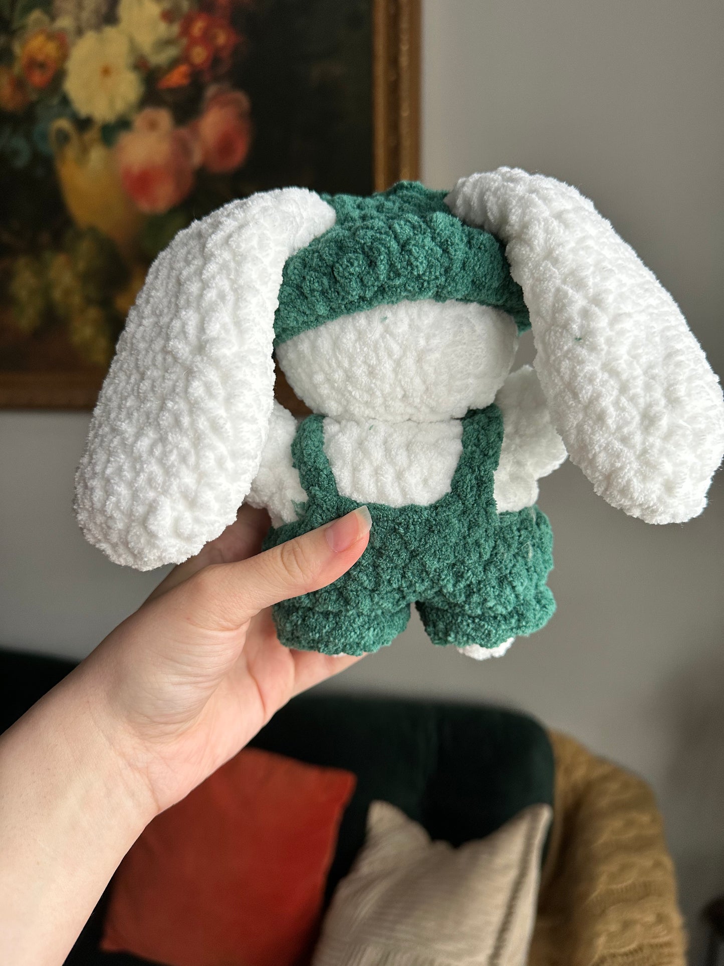Bunny In Frog Overalls Crochet