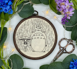 Totoro Embroidery Hoop